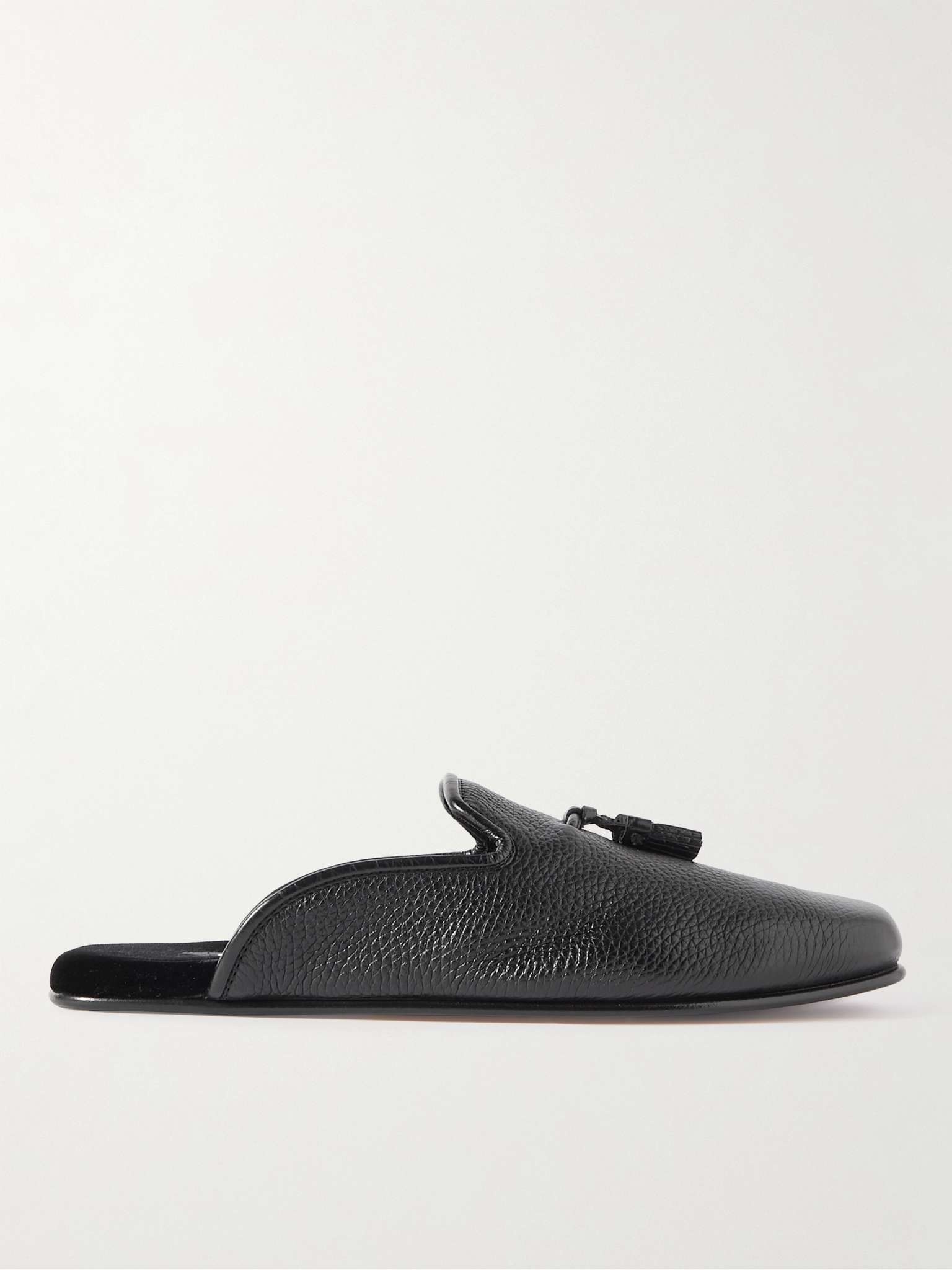 Winston Full-Grain Leather Tasselled Slippers - 1