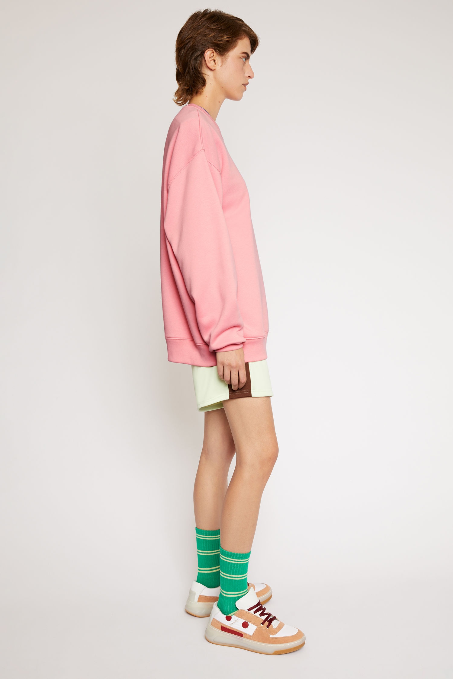 Crew neck sweatshirt blush pink - 5