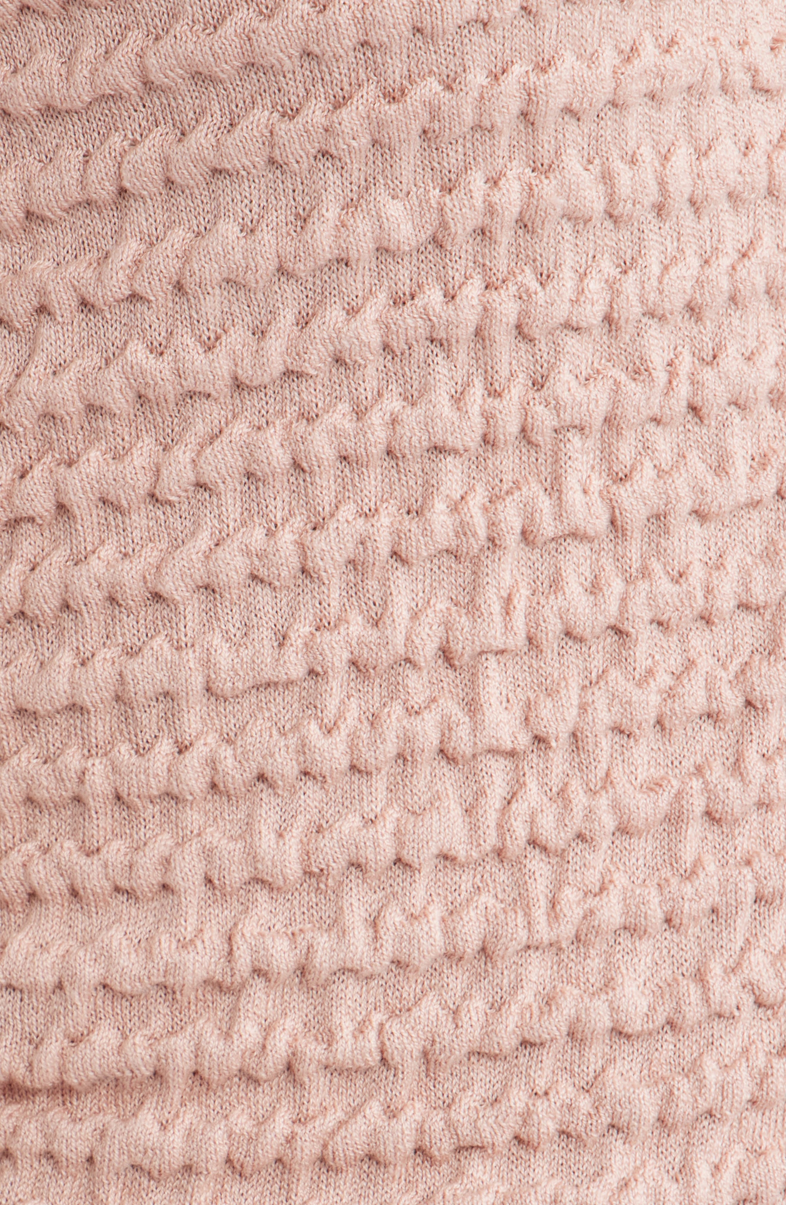 FRAME The Smocked Silk & Cotton Cardigan in Light Pink at Nordstrom - 6