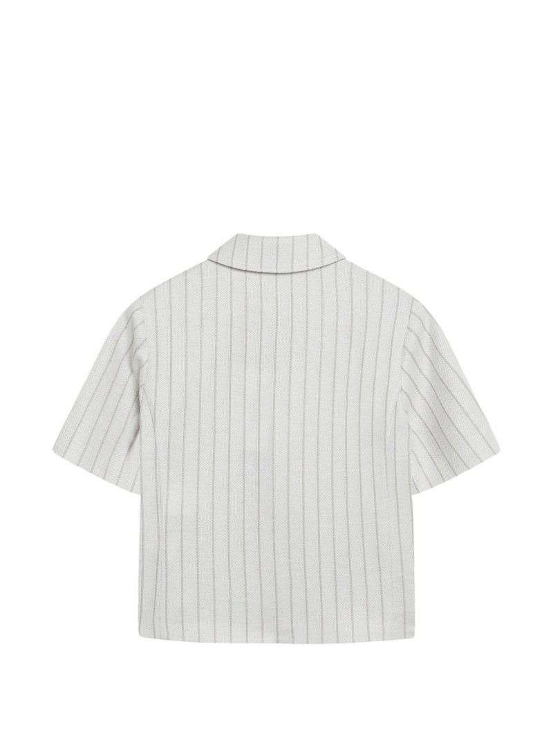 Max Mara striped patch pocket jacket outlook