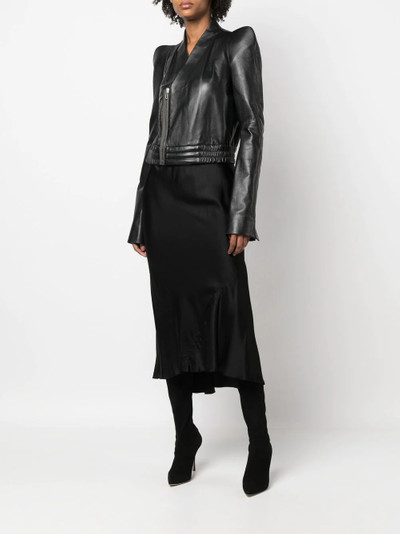 Rick Owens Zionic leather bomber jacket outlook