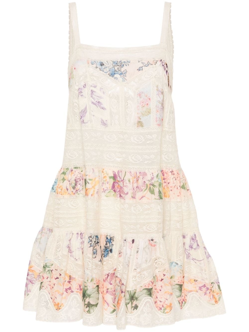 Halliday Lace Trim cotton dress - 1