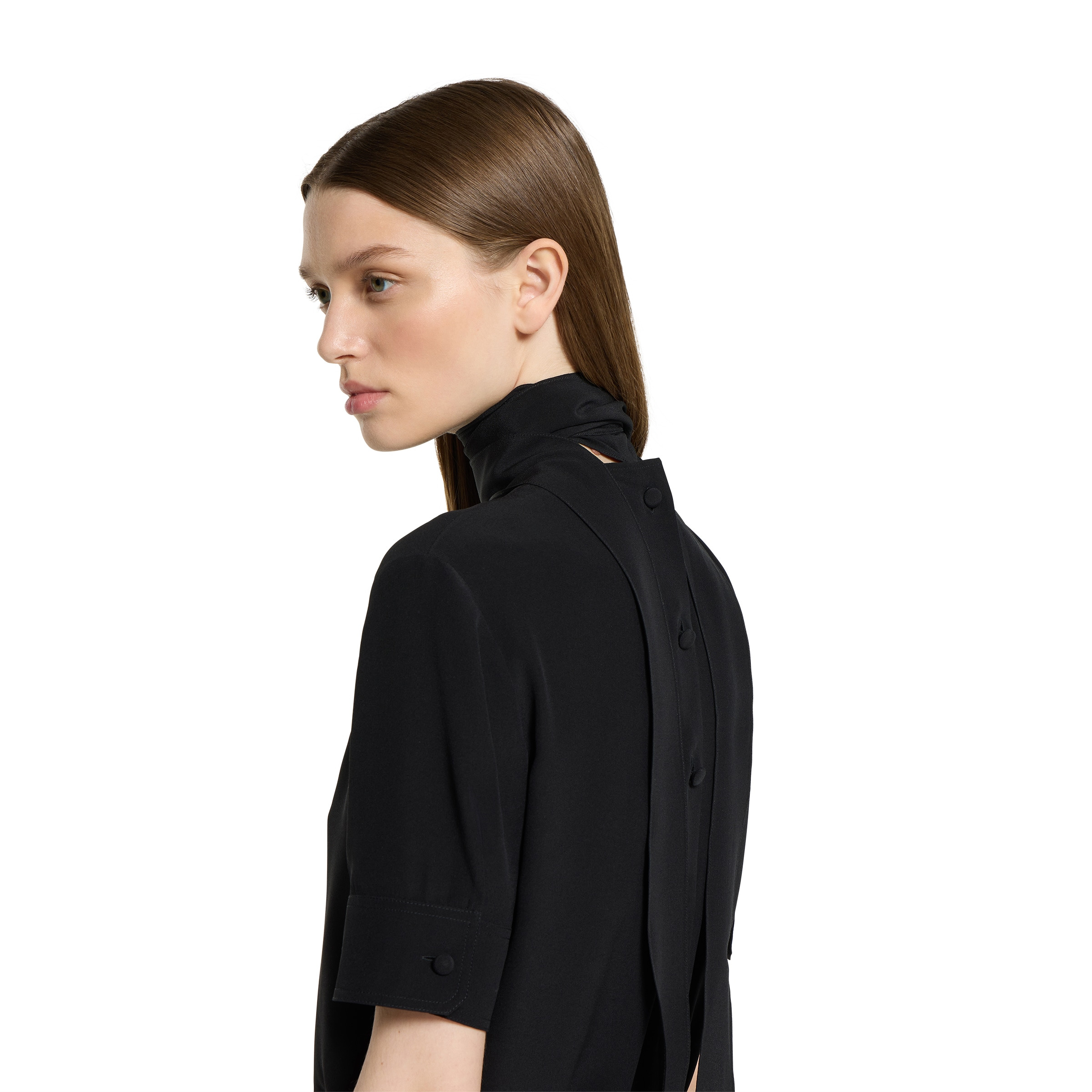 Silk crêpe de chine top - 5
