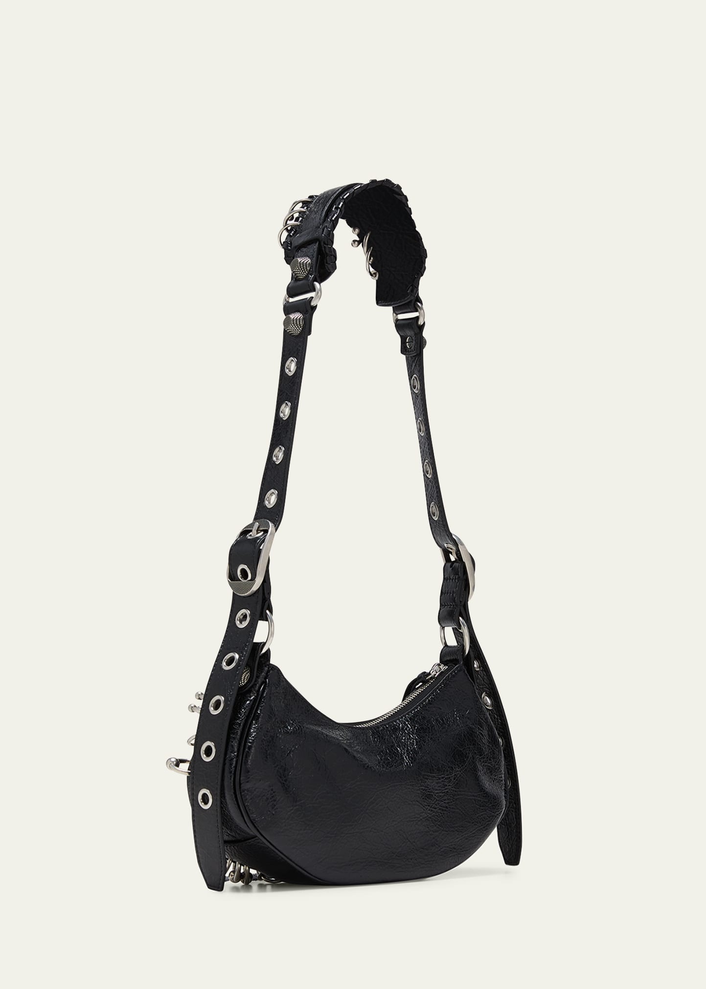 BALENCIAGA Le Cagole XS Piercing Leather Shoulder Bag BALENCIAGA Le Cagole XS Piercing Leather Shoulder Bag