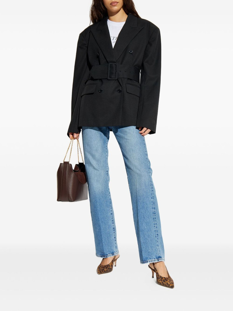 ROTATE belted double-breasted blazer outlook