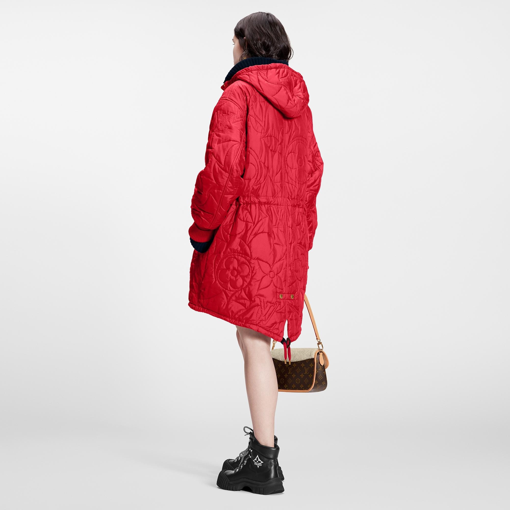 Quilted Monogram Long Parka - 3