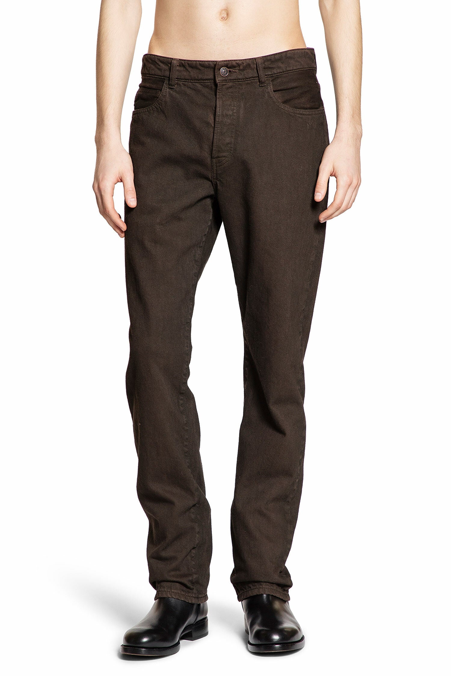 【The Row】トープ Carlisle ジーンズ Carlisle mid-rise slim jeans in beige - The Row | Mytheresa