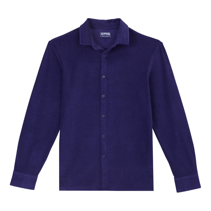 Men Terry Lightweight Shirt Solid 1