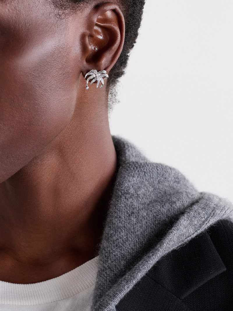 Yvonne Léon Paradise Island 18-karat White Gold Diamond Earrings outlook