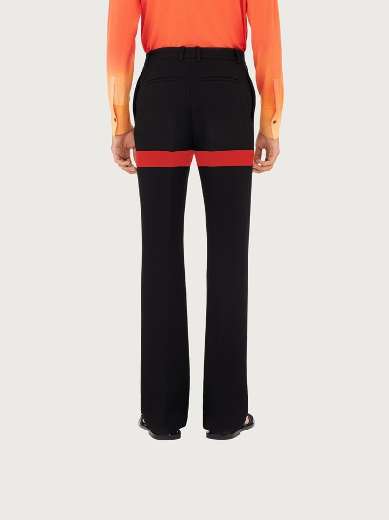 TAILORED TROUSER WITH SATIN INLAY 3