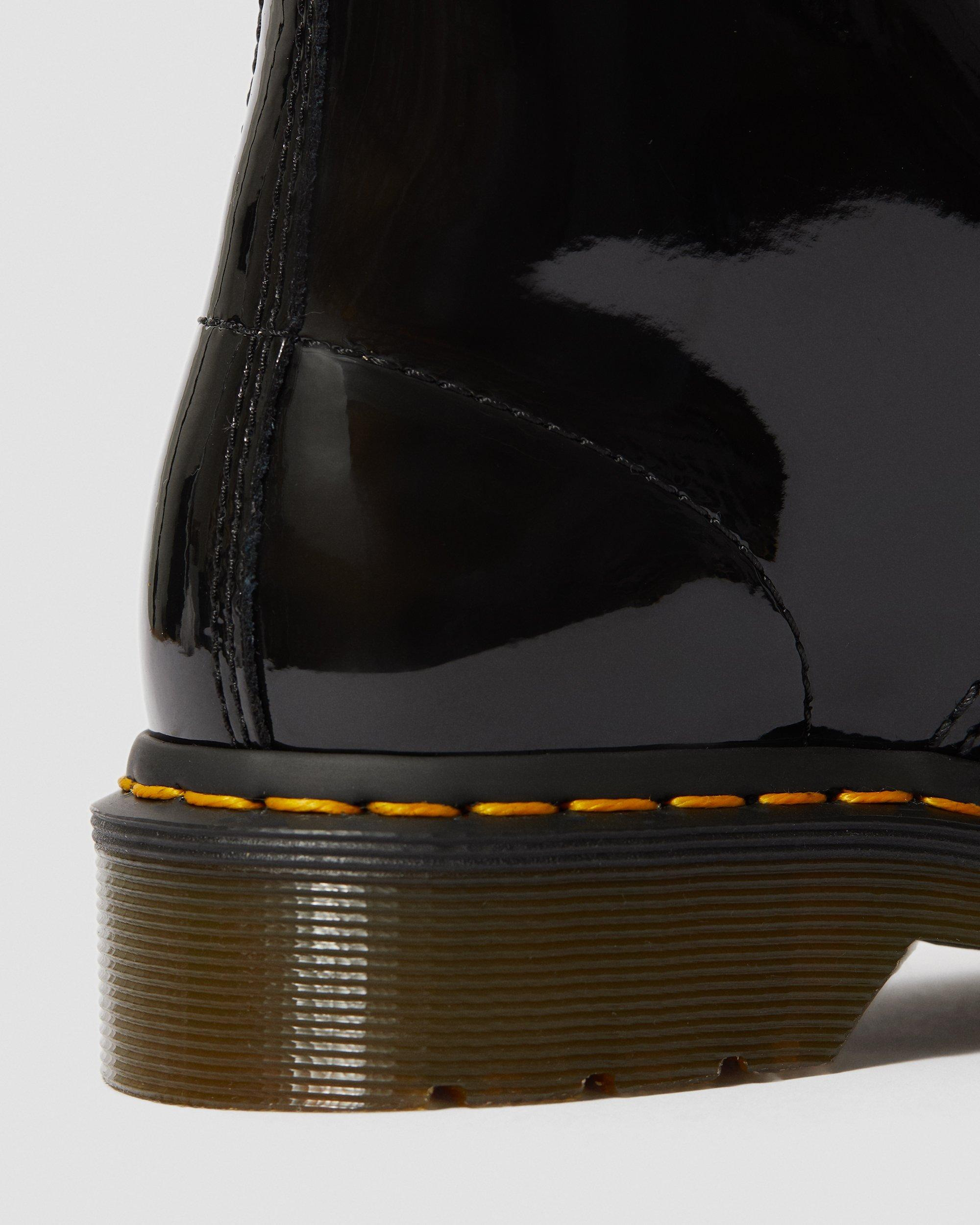 1460 Women's Patent Leather Lace Up Boots - 10