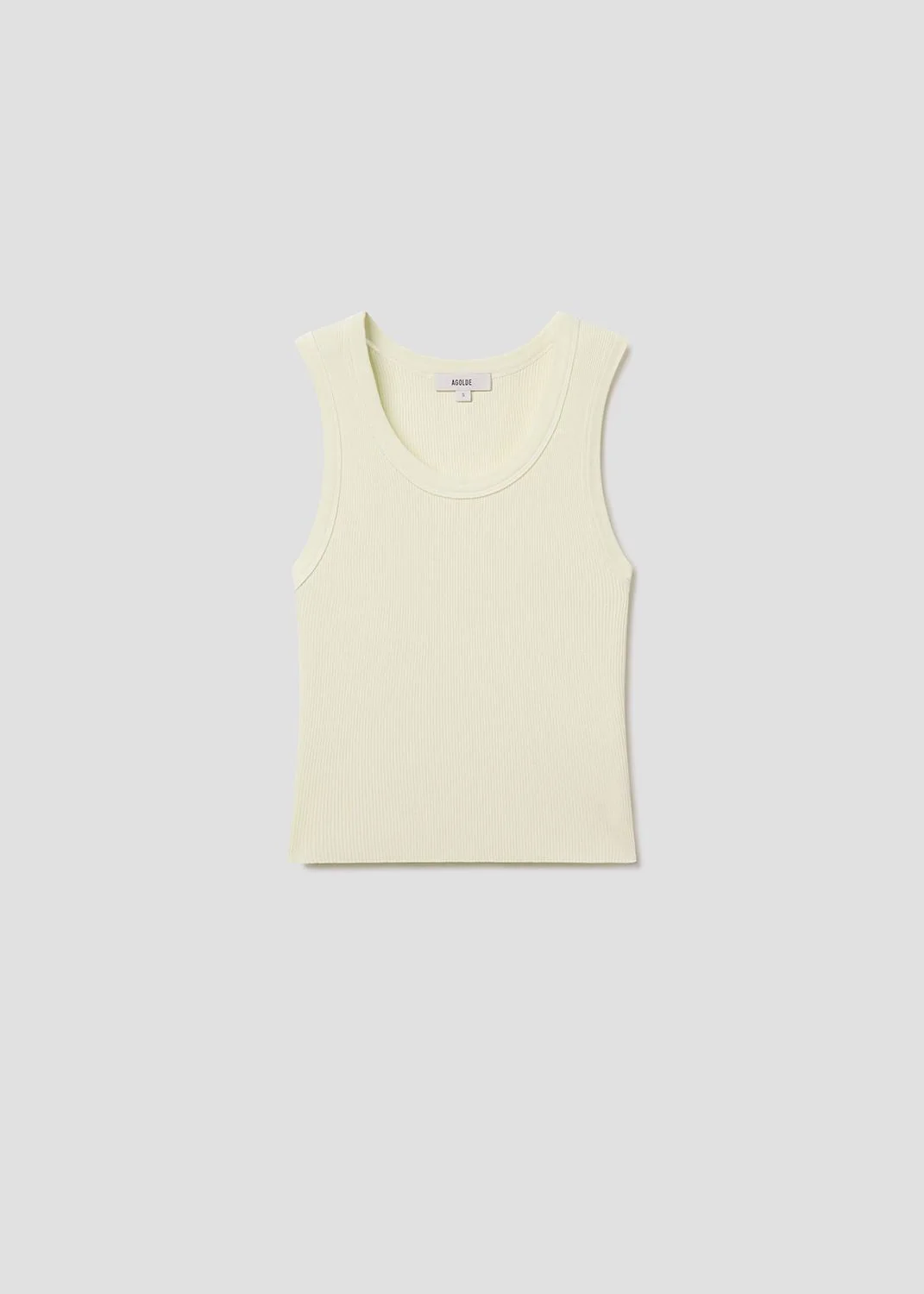 SHRUNKEN POPPY TANK IN LEMON DROP - 1