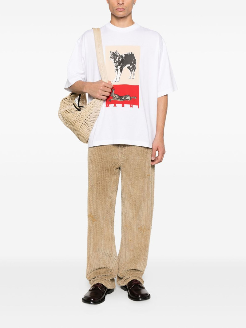 Marni animal graphic T-shirt outlook