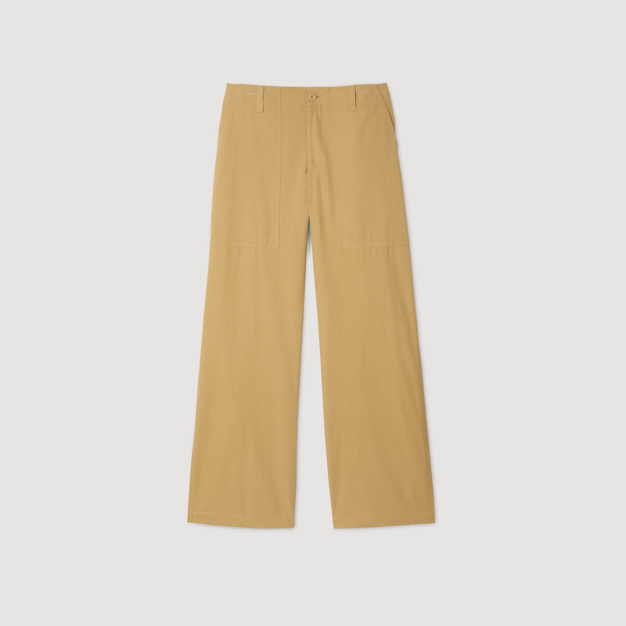 WIDE-LEG COTTON TROUSERS - 6