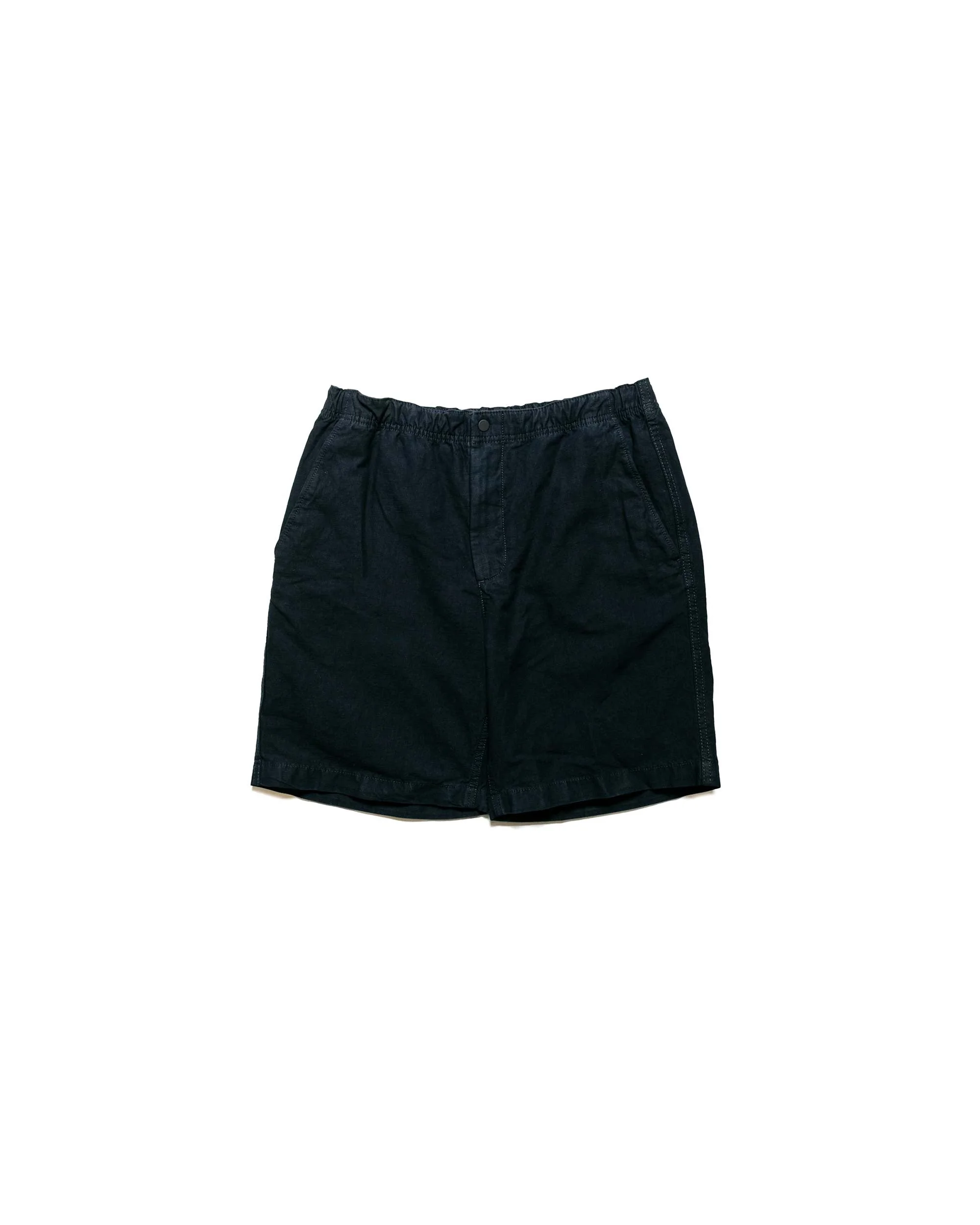 Ezra Relaxed Cotton Linen Short Dark Navy - 1
