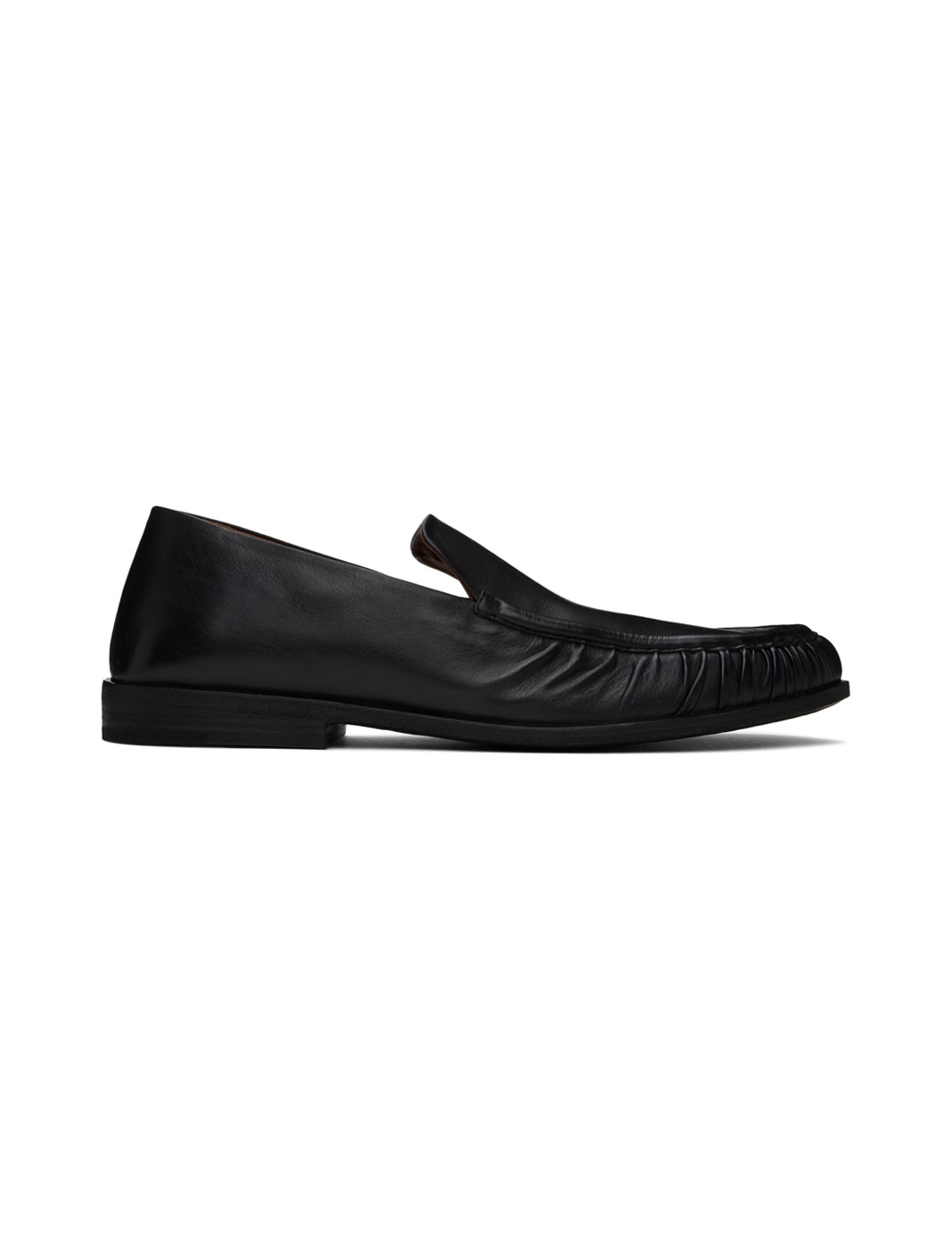 Marsèll Black Gathered Loafers | REVERSIBLE 
