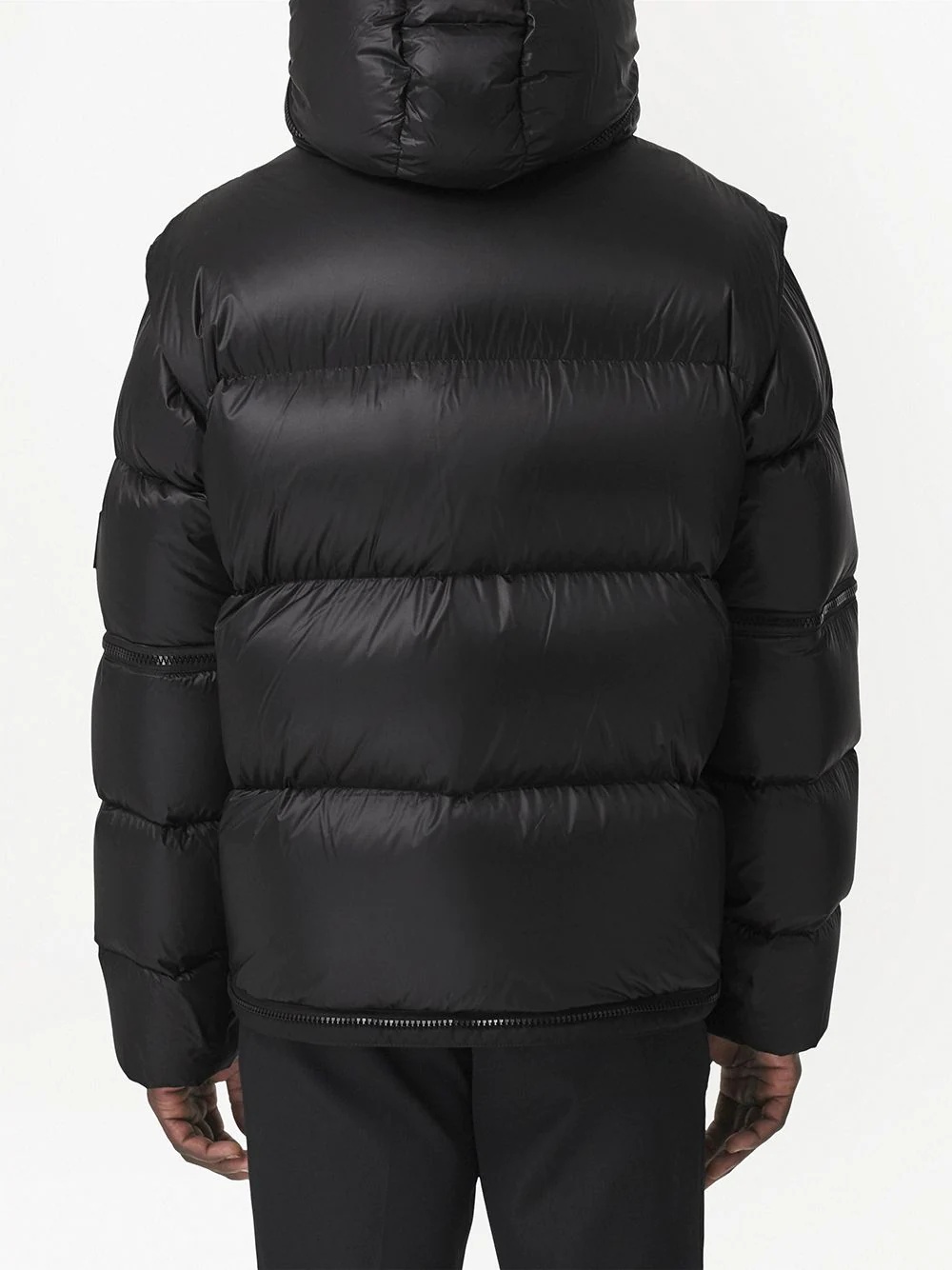 detachable-hood puffer jacket - 4