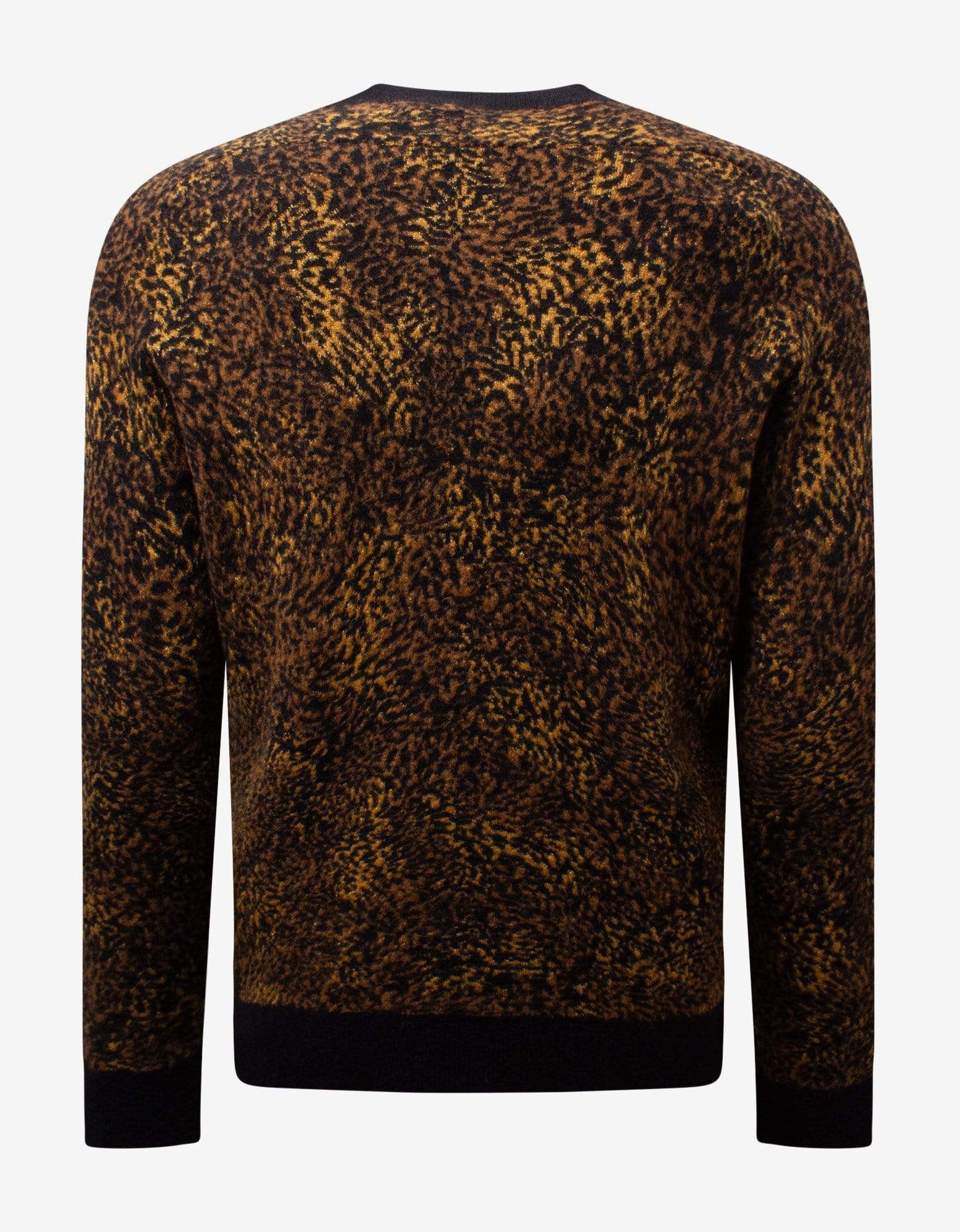 Saint Laurent Leopard Print Wool-Blend Sweater - 2