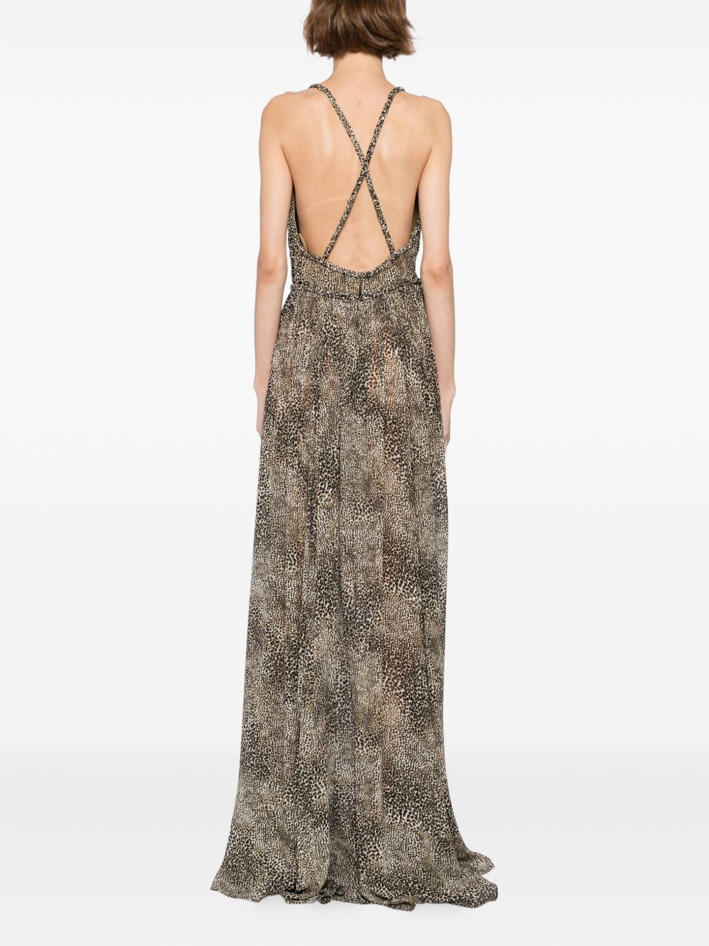 animalier-print dress - 4