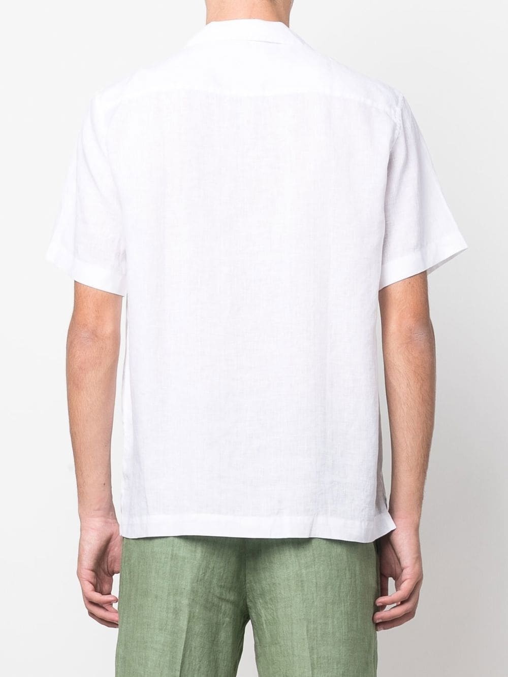short-sleeve linen shirt - 4