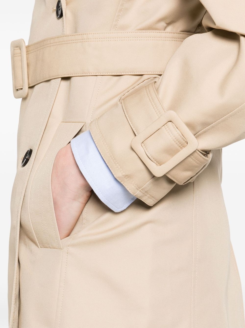 double-breasted trench coat - 5