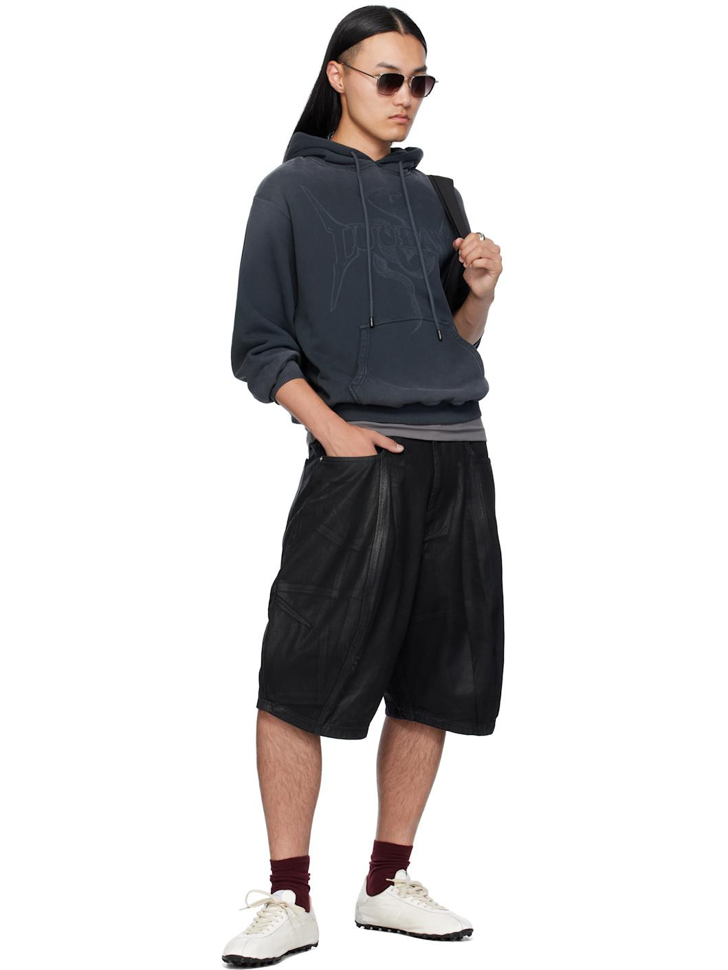 Gray Slouch Hoodie - 5