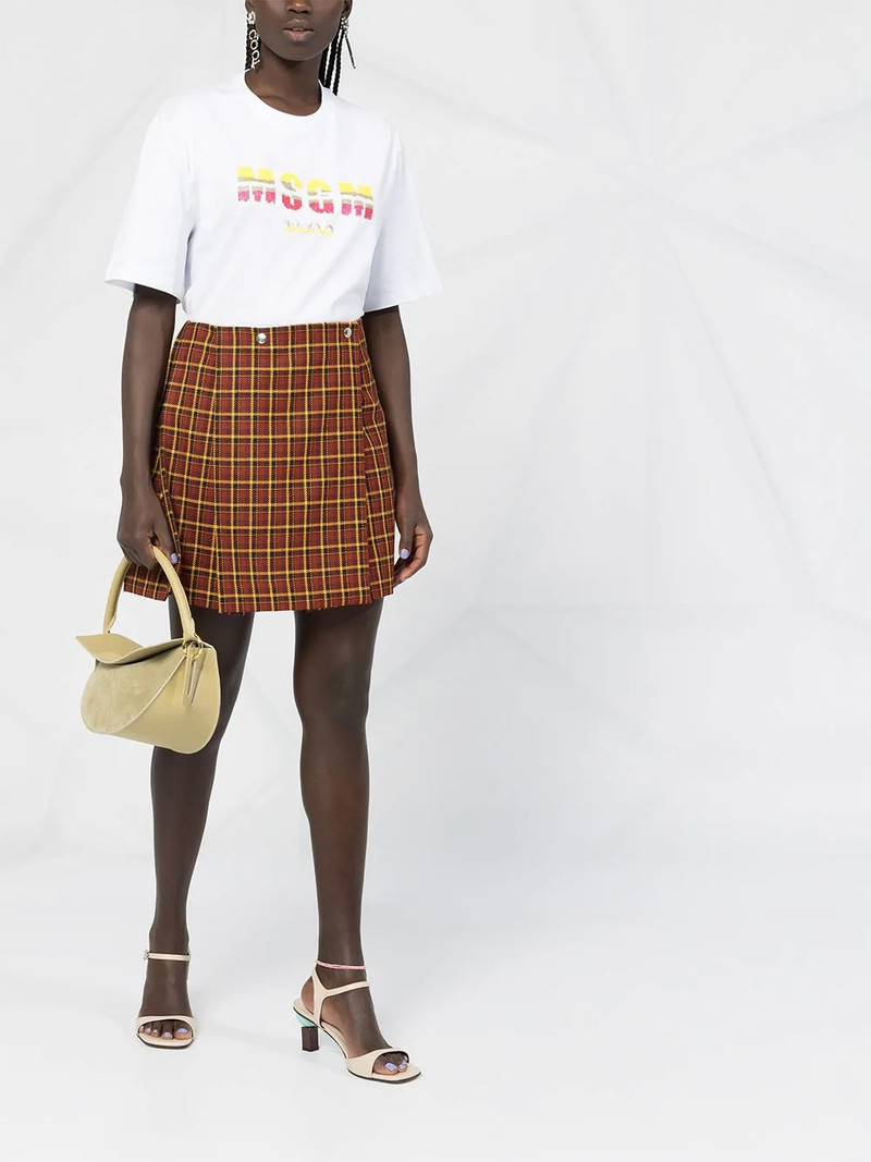 MSGM sequin embroidered logo T-shirt outlook