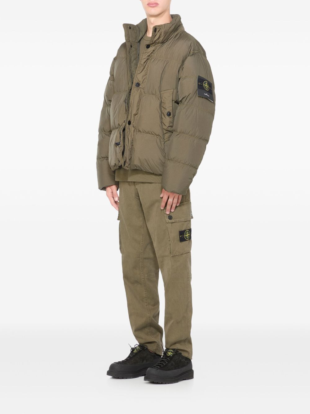 logo-patch puffer-jacket - 2