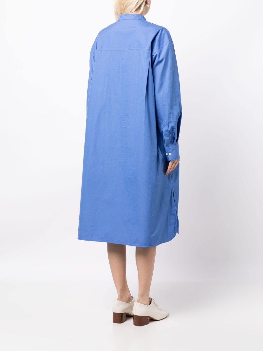 organic-cotton poplin shirtdress - 4