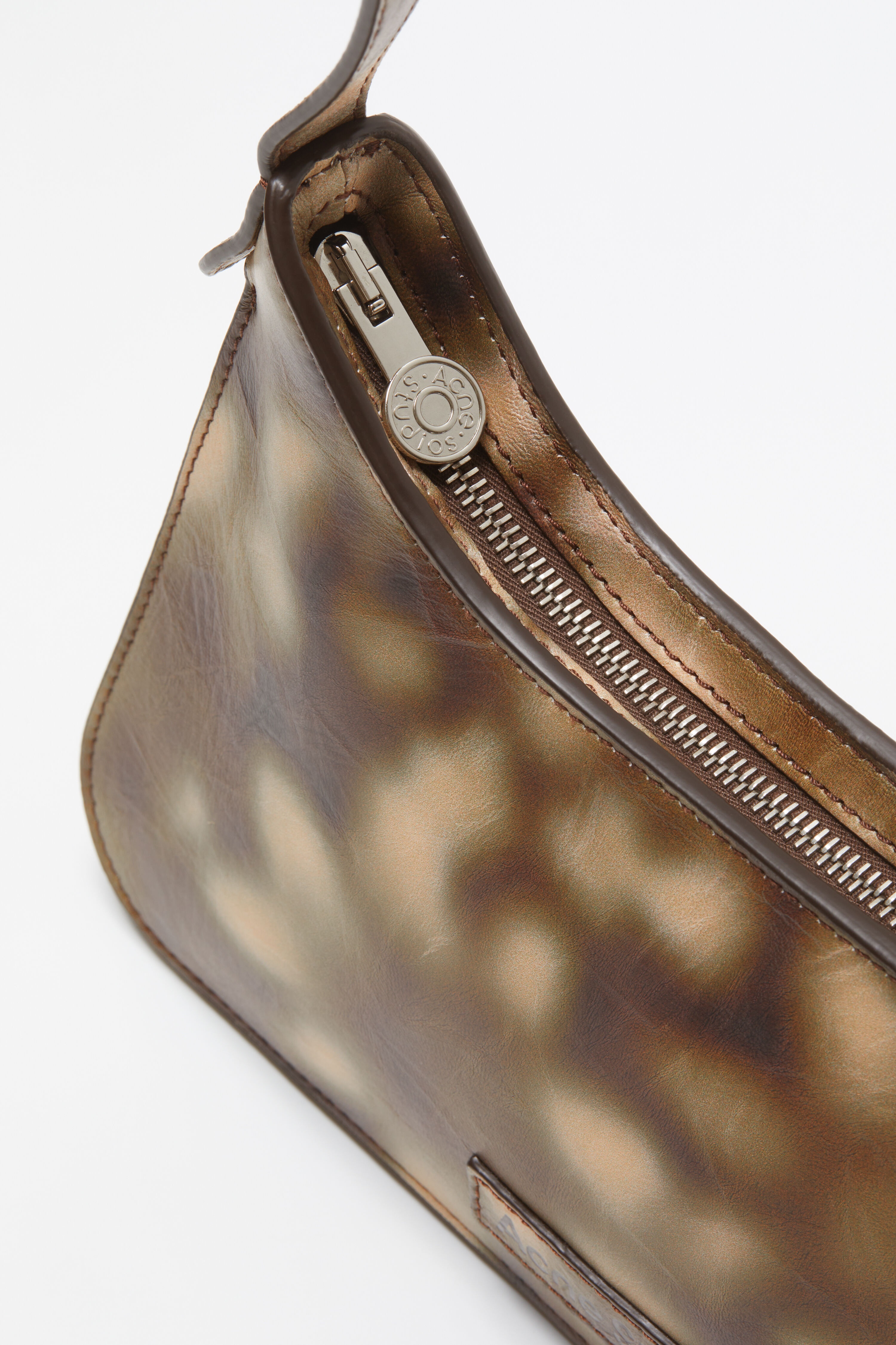 Platt mini shoulder bag - Multi brown - 6