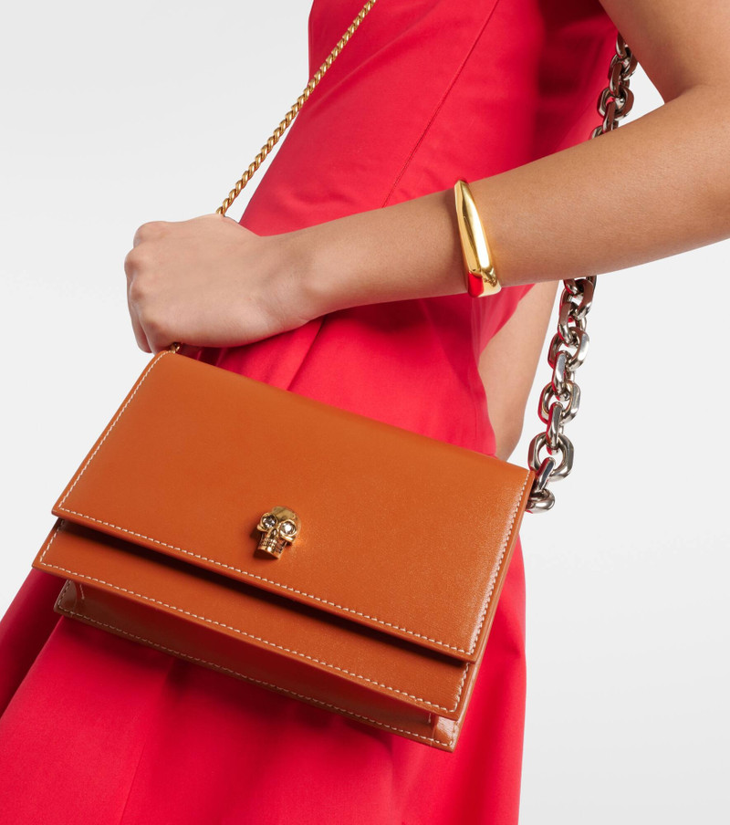 Skull Small leather crossbody bag 2