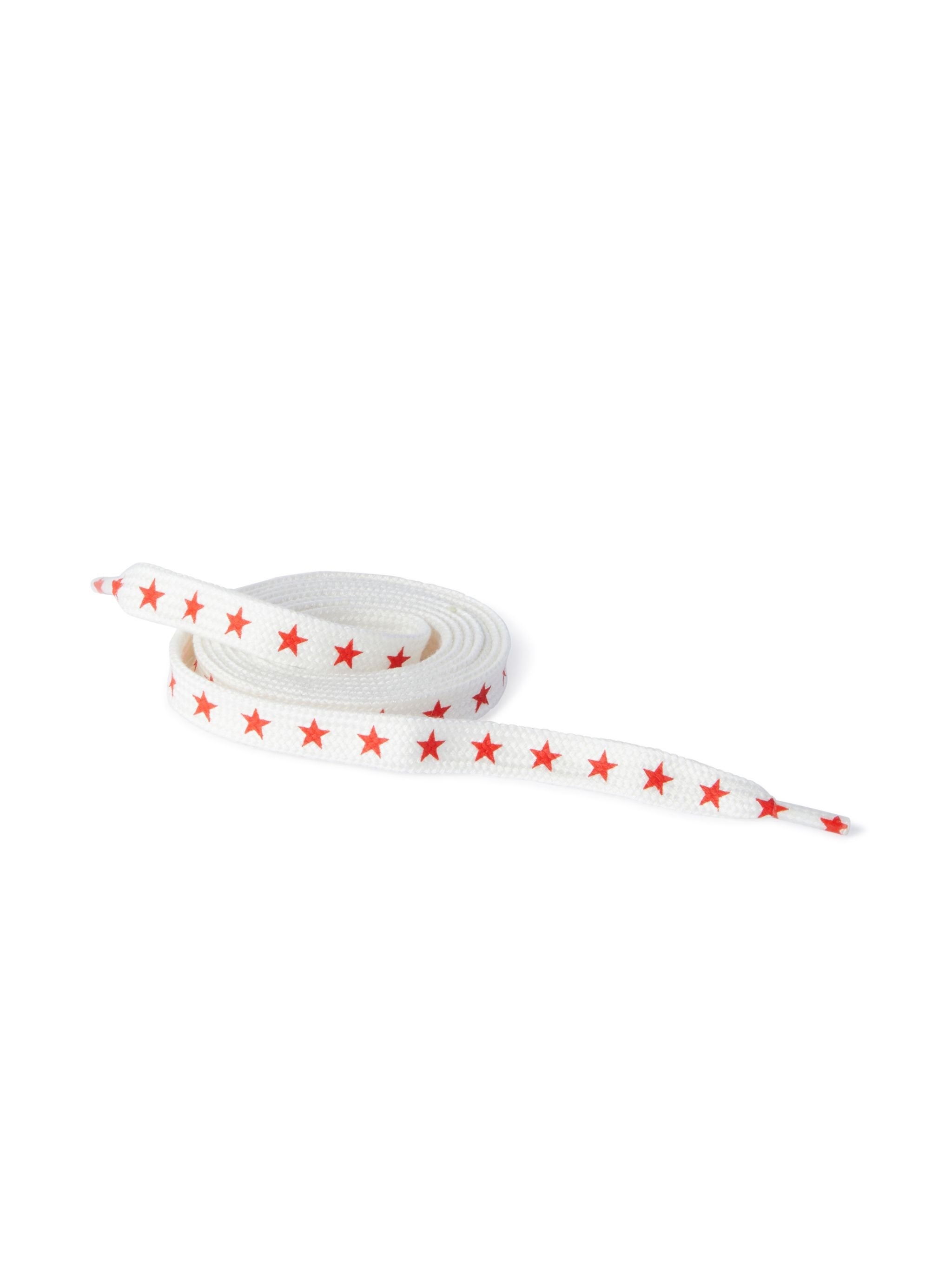 White/Red Star Laces - 2