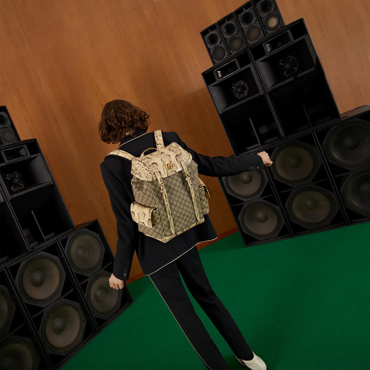 Python trim backpack with Double G - 3