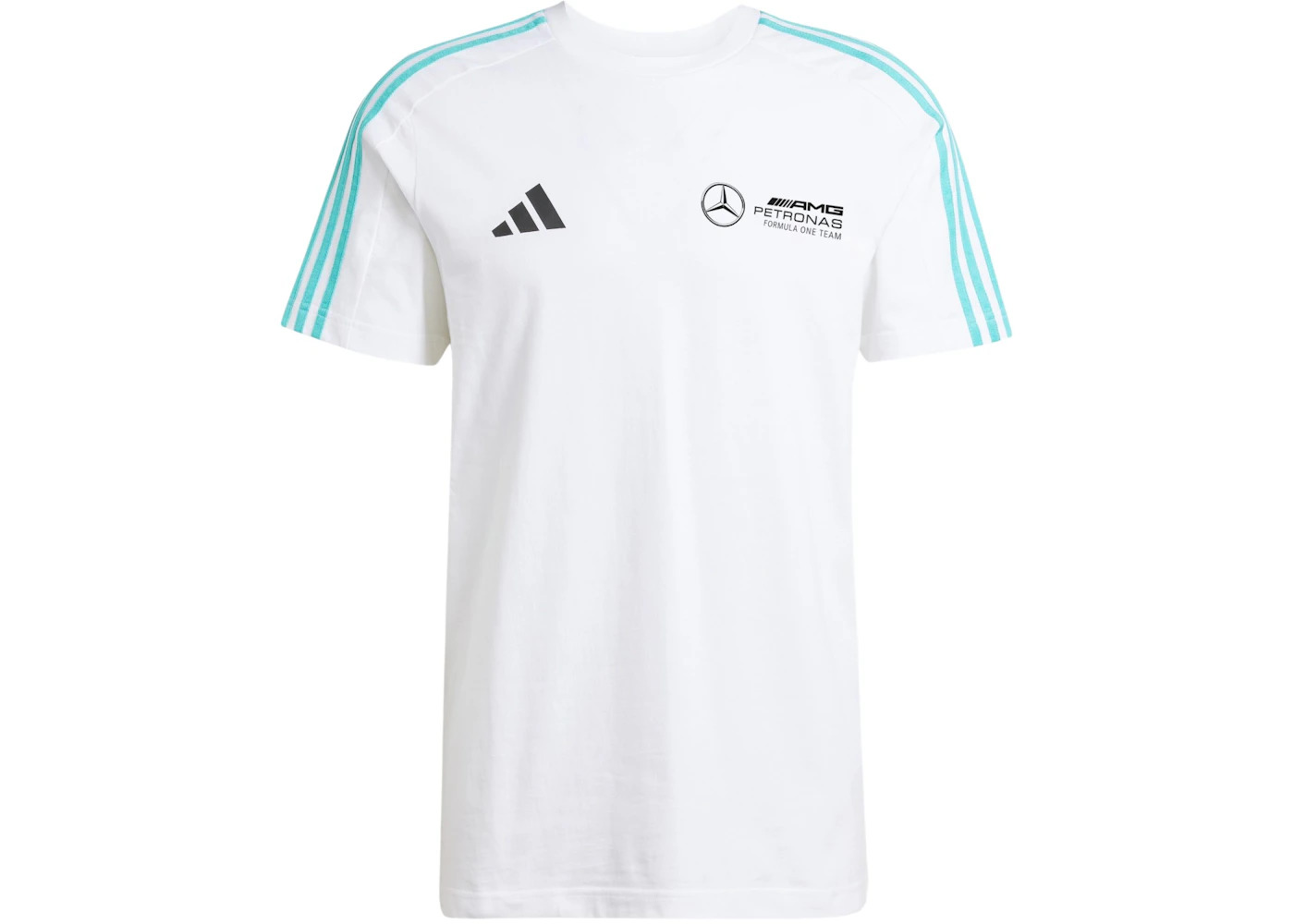adidas Mercedes Amg Petronas Formula Team Dna T-Shirt White/Black - 1