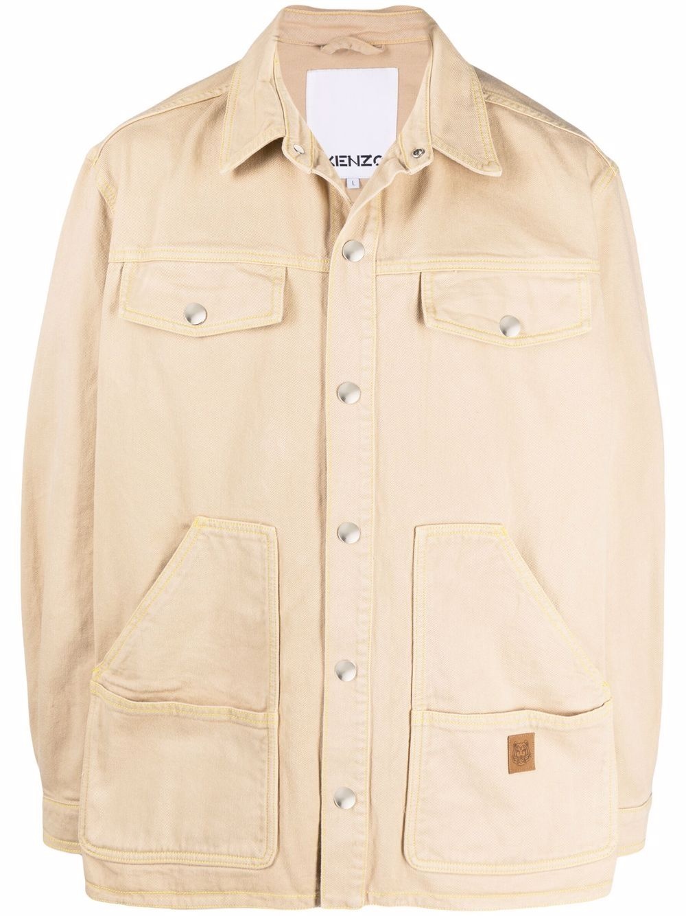 cotton shirt jacket - 1