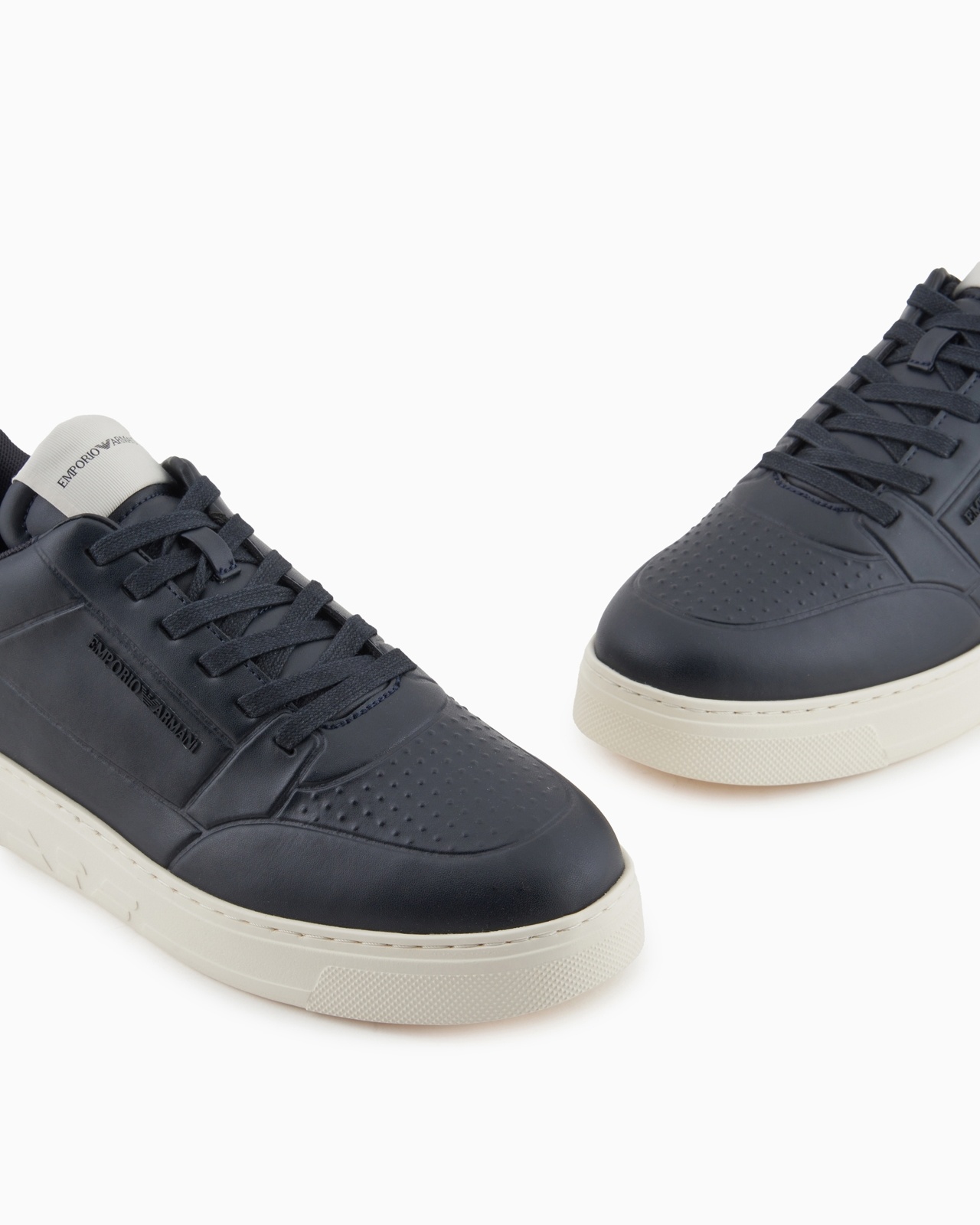 LEATHER SNEAKERS WITH SIDE LOGO - 5