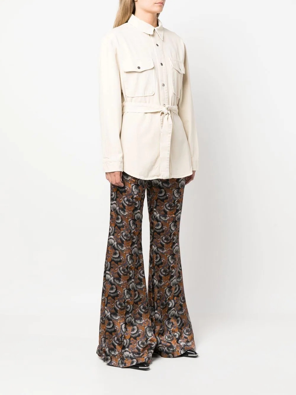 Voyager tied-waistband coat - 3