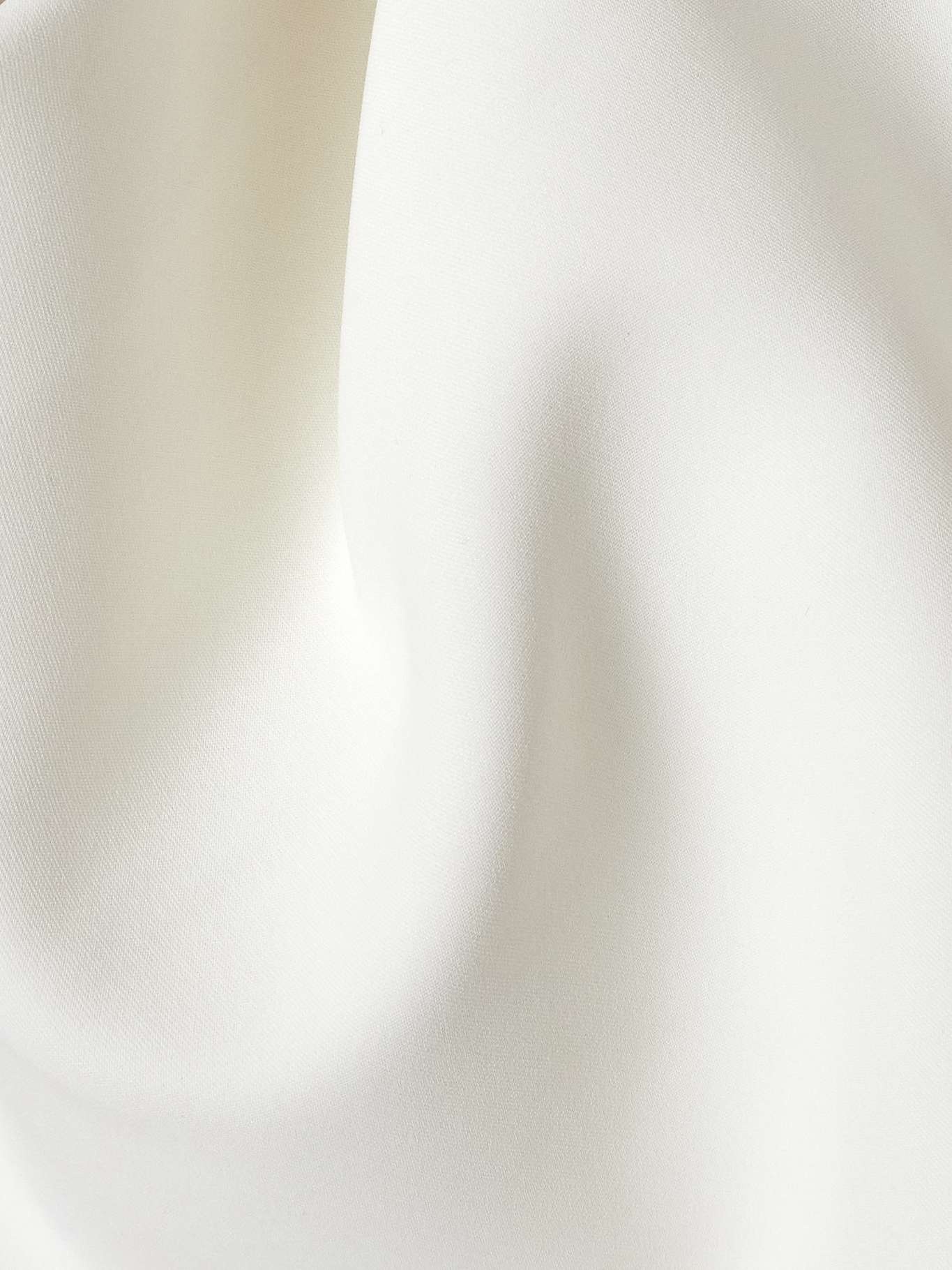 Victoire asymmetric gathered crepe gown White - 8