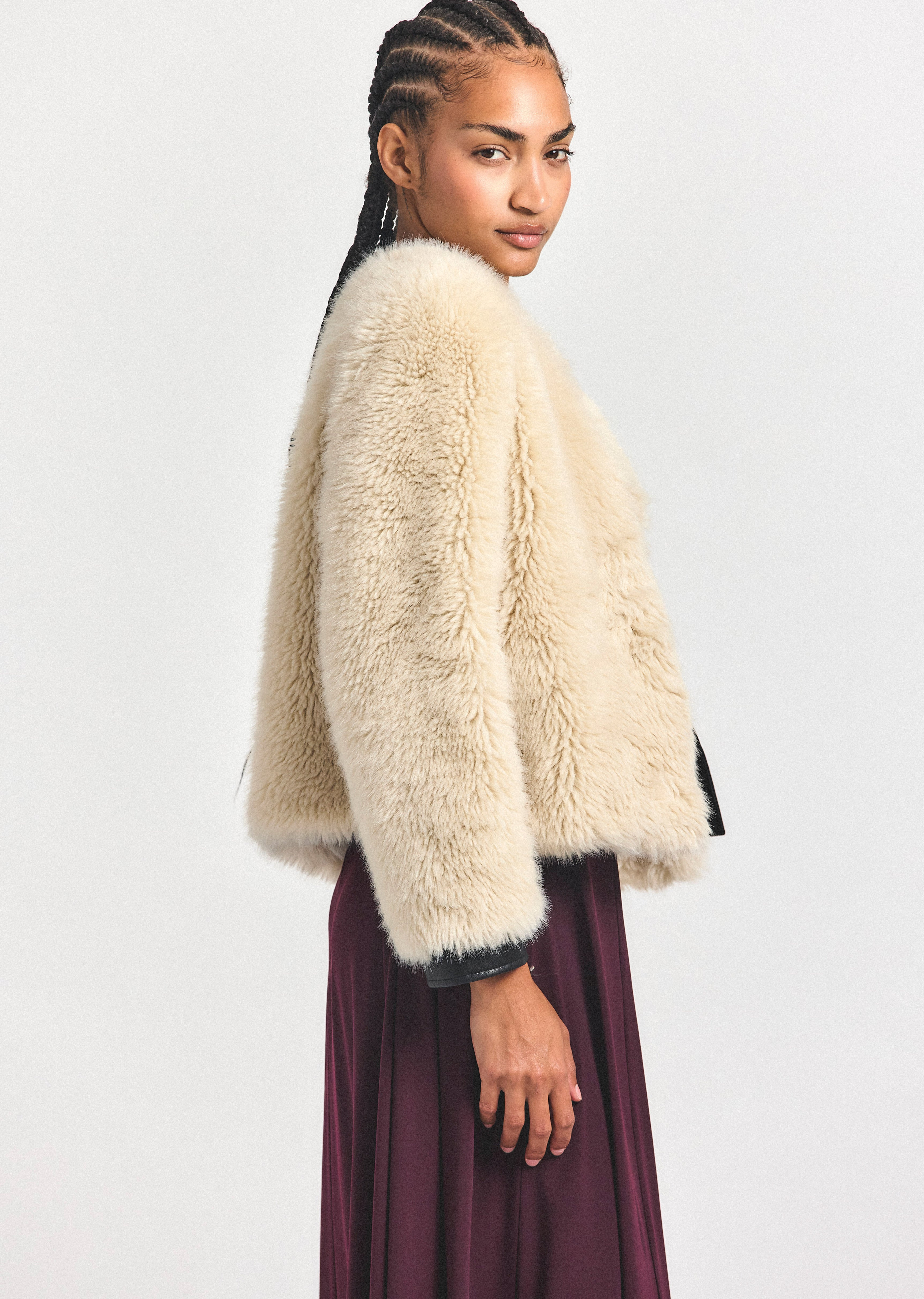 EMERISE PLUSH COAT - 3