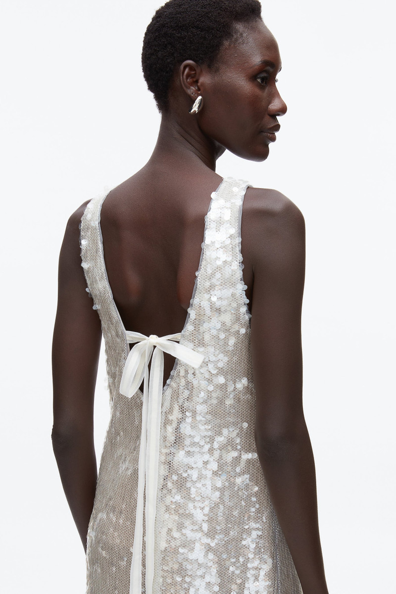 Sequin Tank Dress with Bow 5