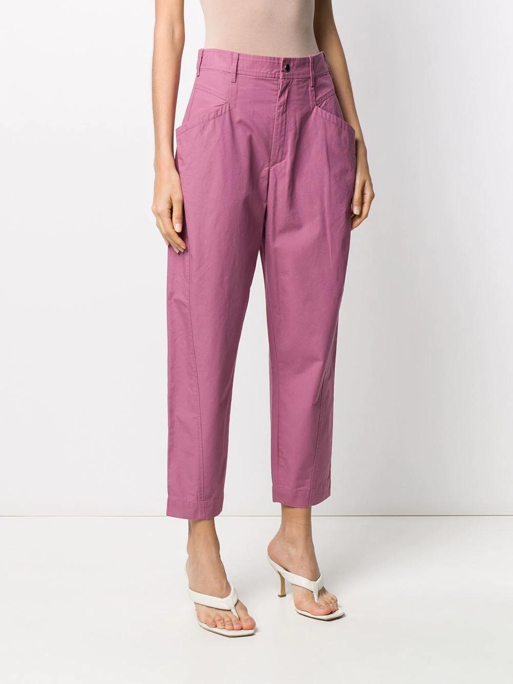 cropped tapered trousers - 3