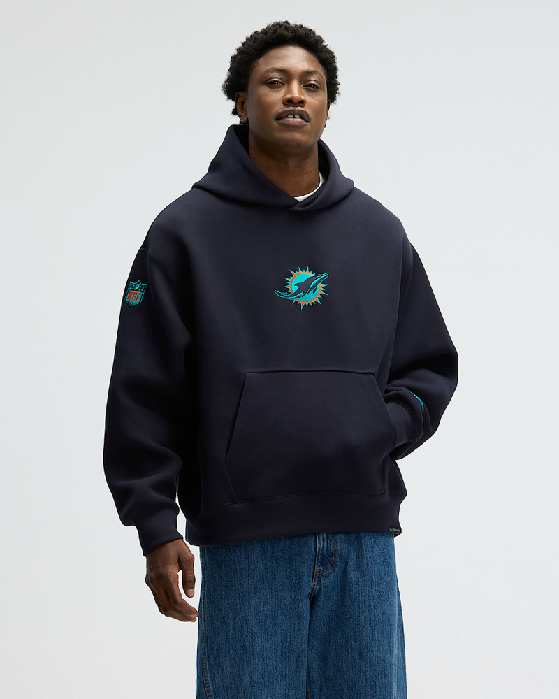 Miami Dolphins Rivalries Collection Oversized Tech Fleece Men's Nike NFL Pullover Hoodie 1