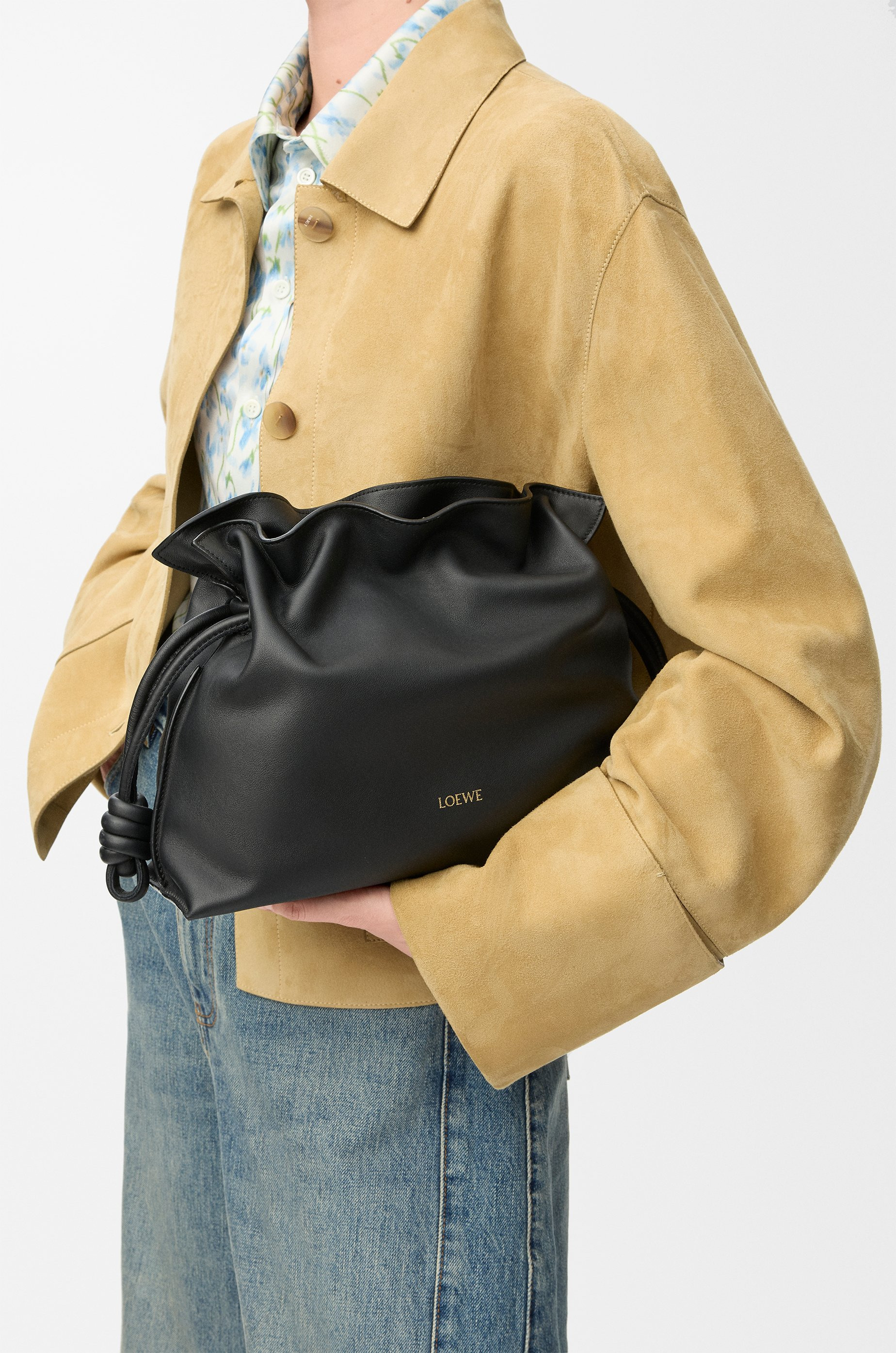 Flamenco clutch in nappa calfskin - 3