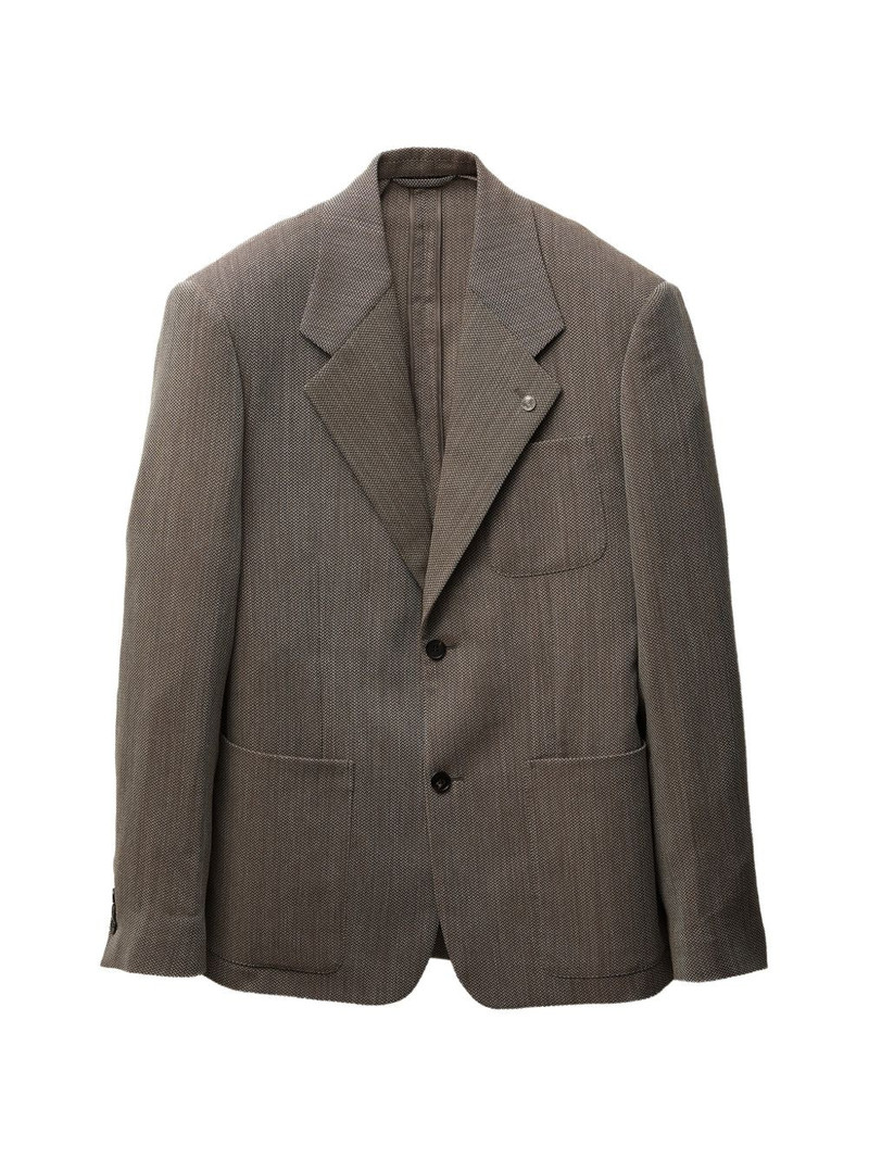 herringbone wool crêpe blazer 1