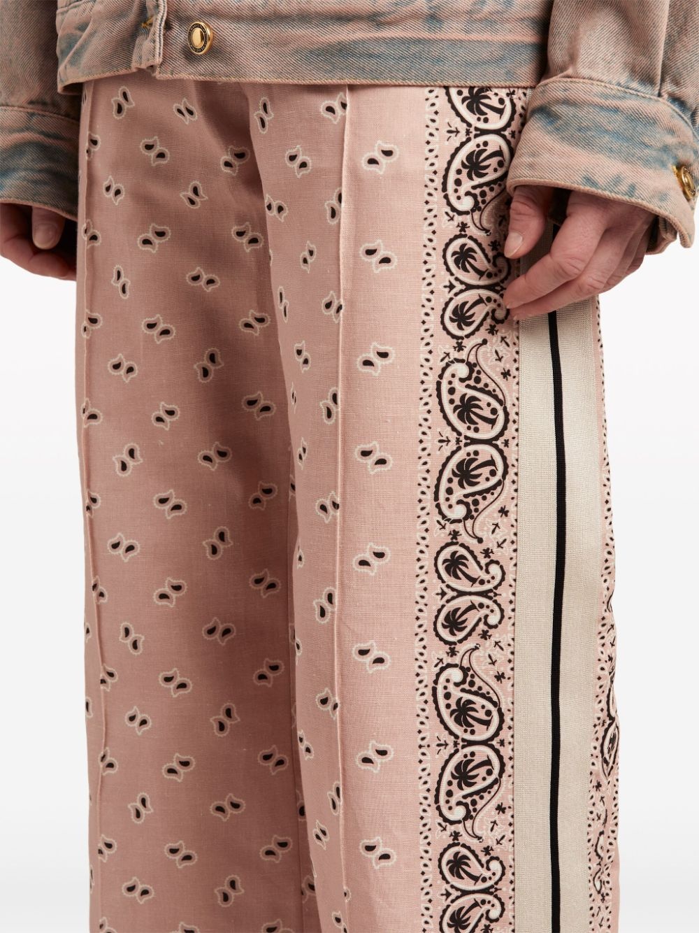 paisley-print wide-leg trousers - 5