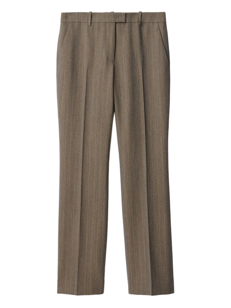 striped straight trousers 1