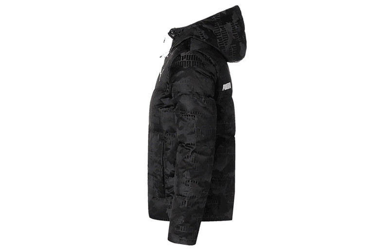 PUMA PUMA Camo Down Jacket 'Black White' 585532-01 outlook