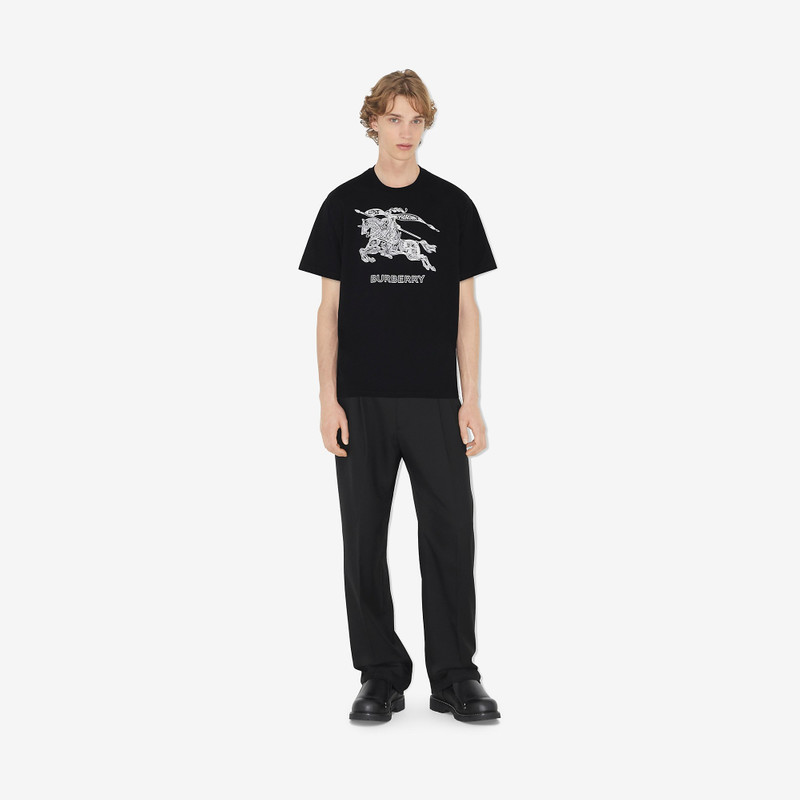 Burberry Embroidered EKD Cotton T-shirt outlook