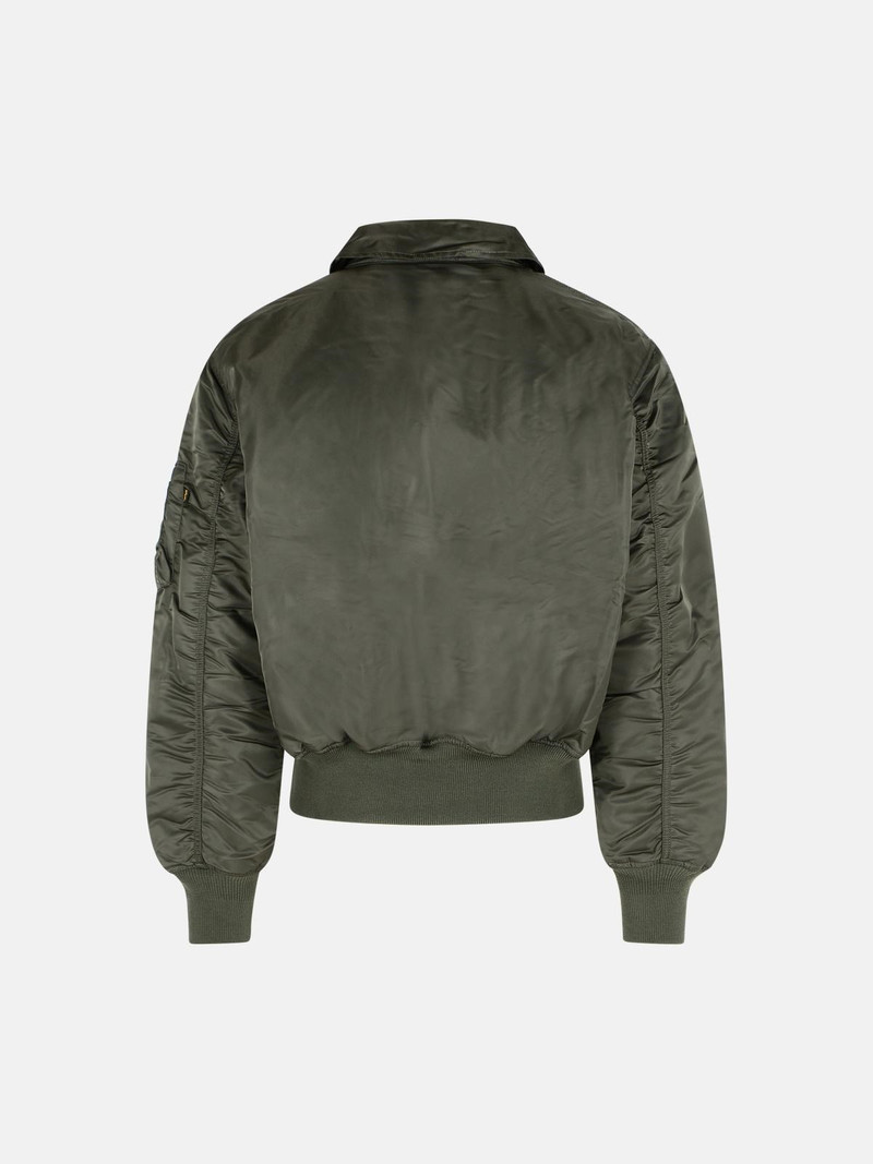 ALPHA INDUSTRIES 'CWU-45 HERITAGE' 'REP.GREY' NYLON BOMBER JACKET outlook