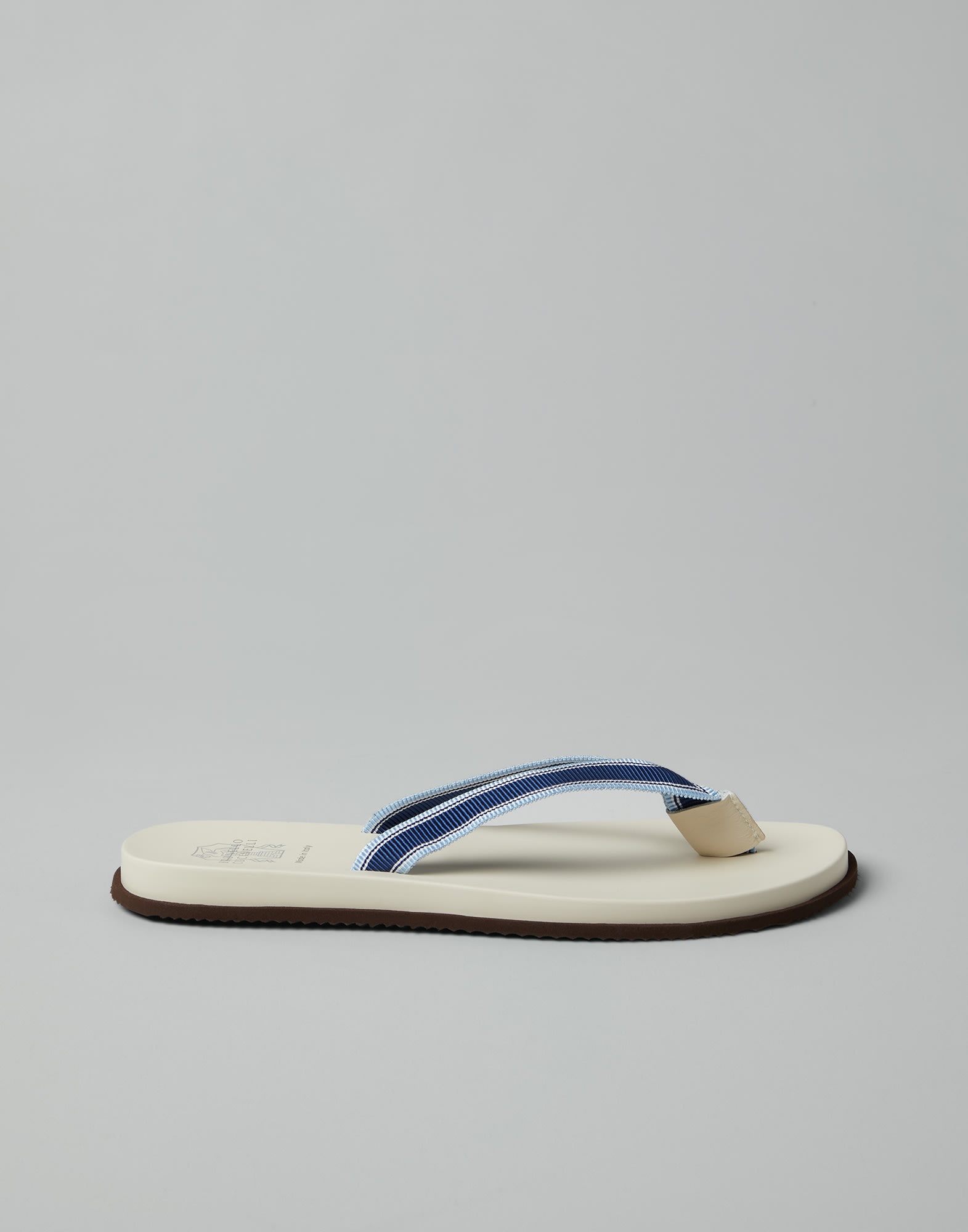 Flip-flops with striped grosgrain band - 5